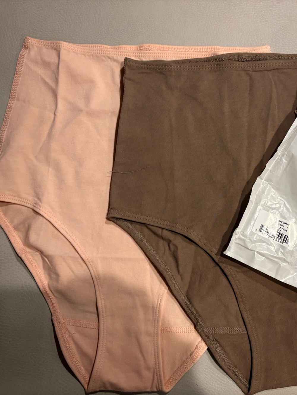 Q for Quinn Women’s high waist briefs- Pink and Brown